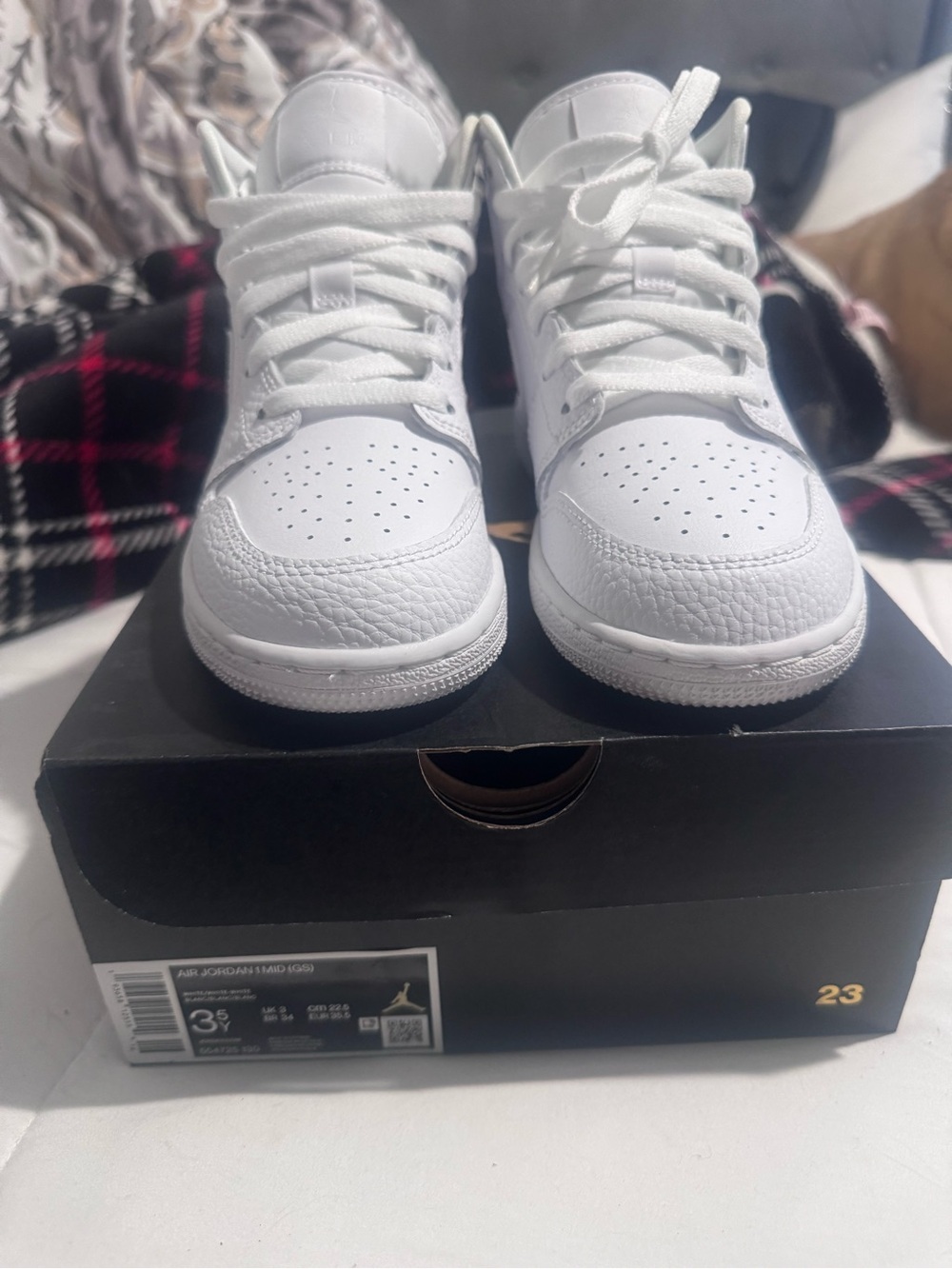 Jordan Kids White High-Top Sneakers